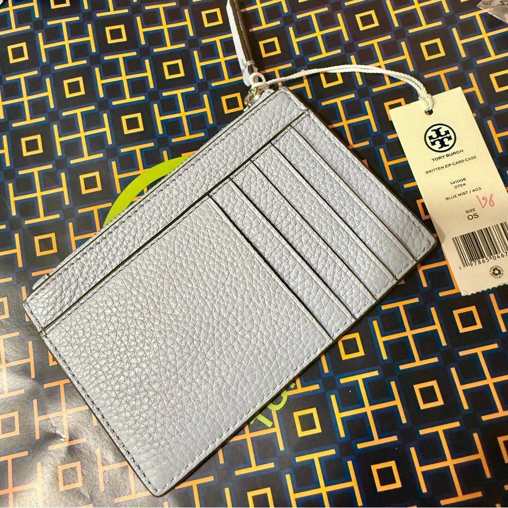 Summer Vibe Blue Mist Leather Cardcase Wallet - Picture 2 of 3